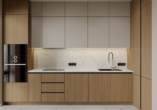 Tủ trên gỗ cánh phủ Melamin