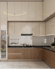 Bếp trên gỗ cánh phủ Acrylic 2