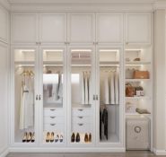 Tủ áo chất liệu gỗ MDF, cánh phẳng không có đèn led