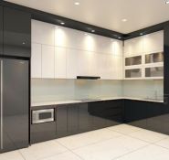 Tủ trên gỗ cánh phủ Melamin