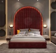 Giường gỗ MDF, phủ melamin, đầu giường không bọc nệm , có ngăn kéo