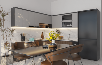 Thiết kế nội thất phòng bếp nhà Anh Mạnh