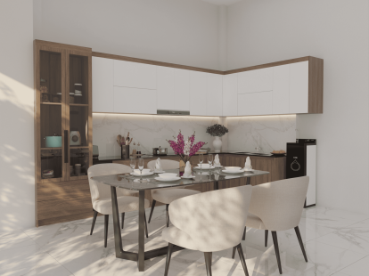 Thiết kế nội thất phòng bếp nhà Anh Tài - Xã Đồi 61